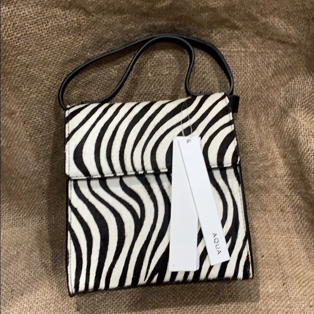 Aqua zebra mini bag brand new with tags